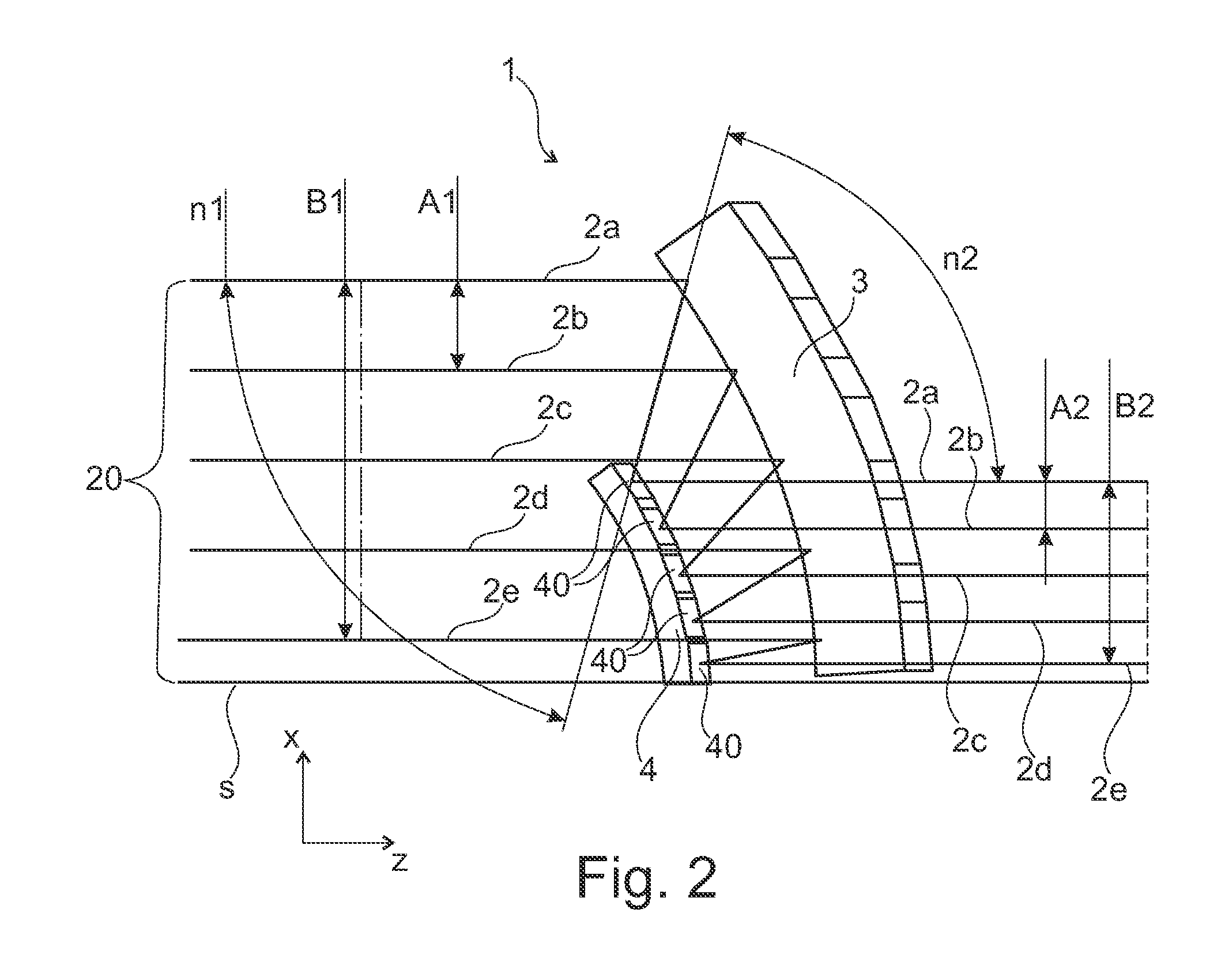 Arrangement For Shaping Laser Radiation