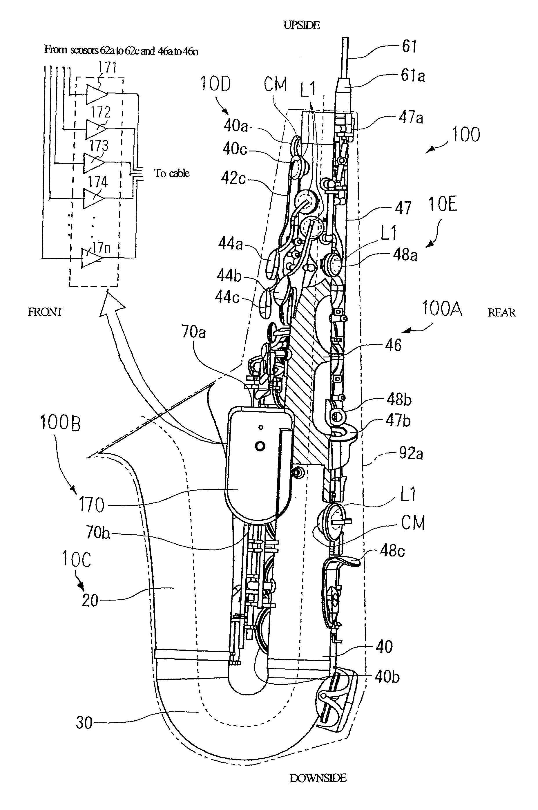 Hybrid wind musical instrument and electric system incorporated therein