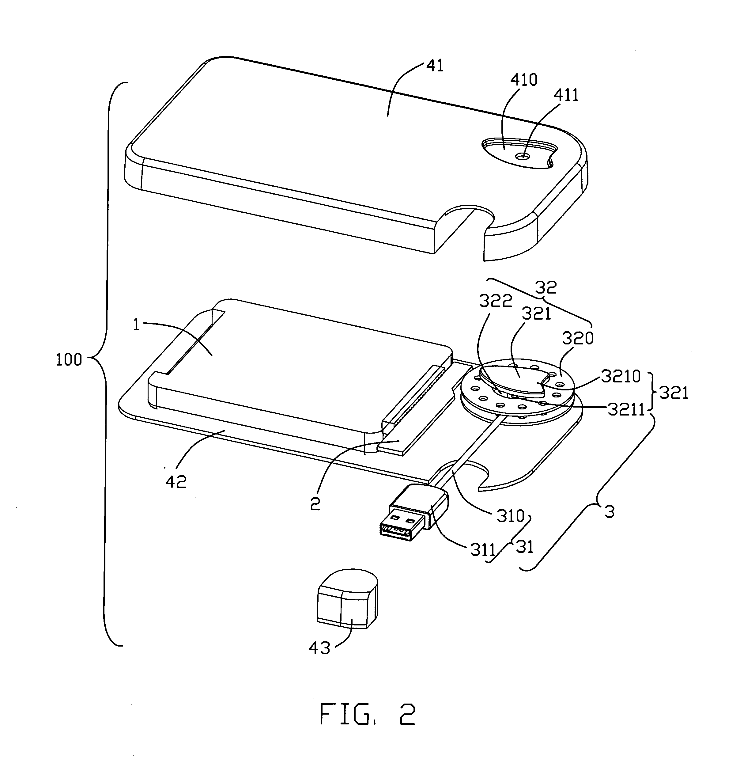 Portable storage device box