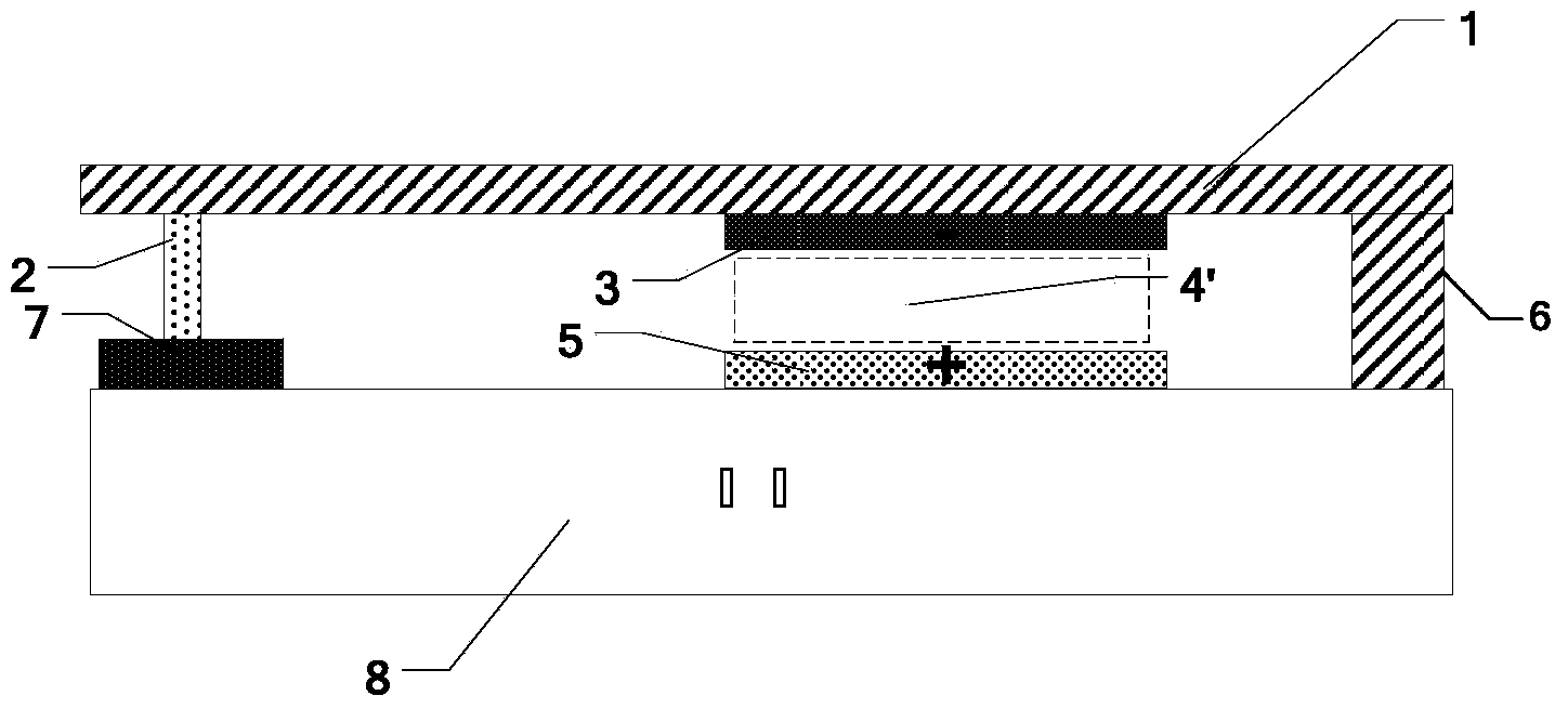 MEMS capacitor switch with PN junction