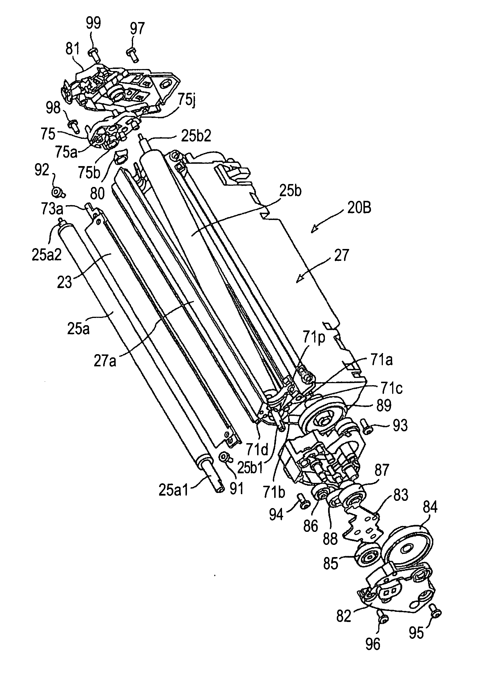 Remanufacturing method for process cartridge