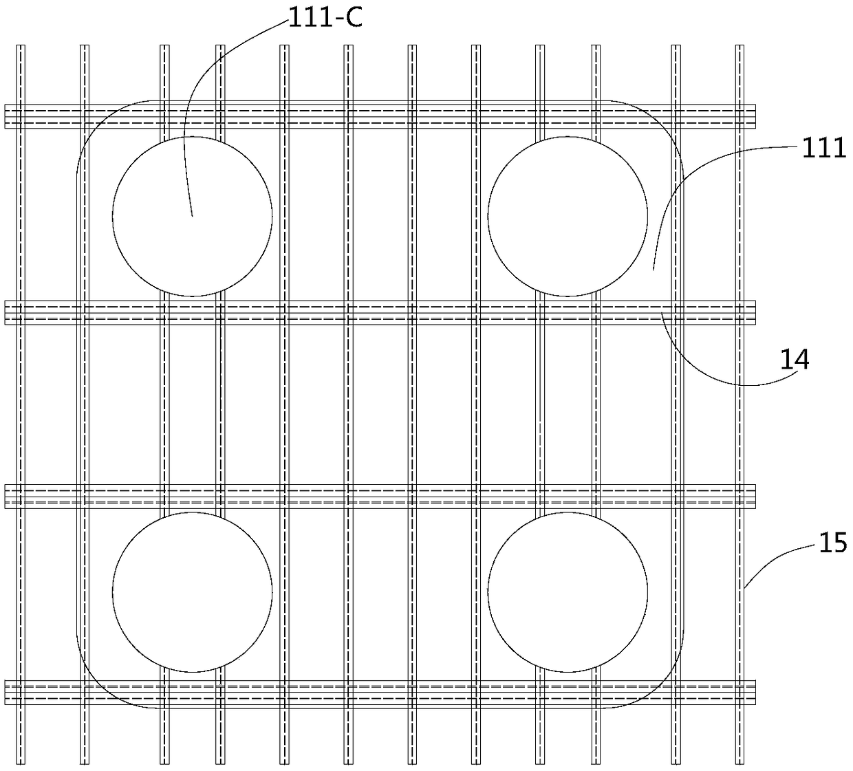 Constructing method of constructing structure of underwater bearing platform