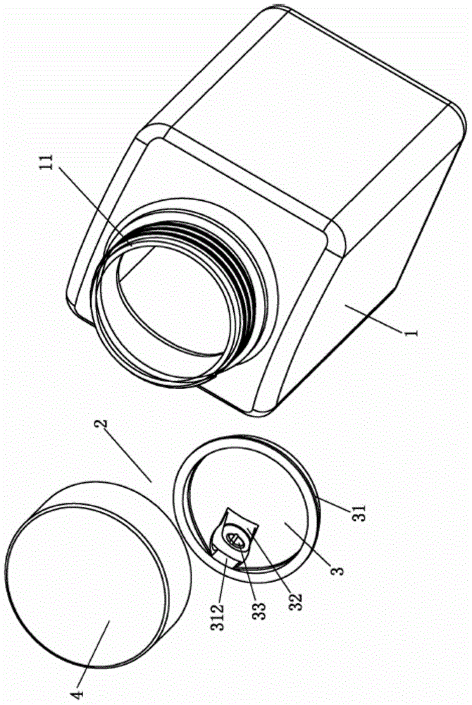 Quantitative cap unit and quantitative device