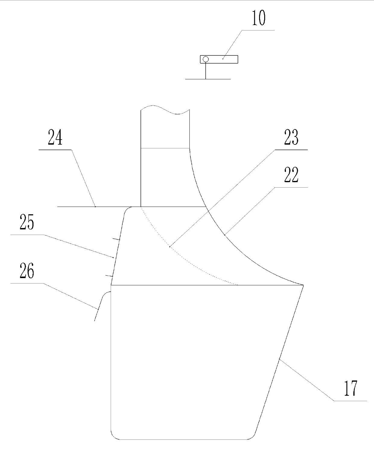 Cage raised pigeon automatic feeding device