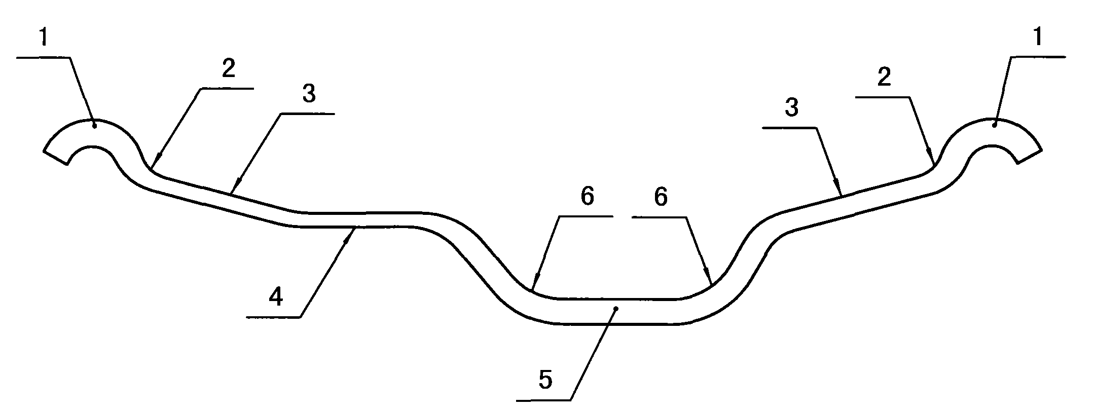 Tubeless unequal-thickness and variable-section rim for automobile wheel