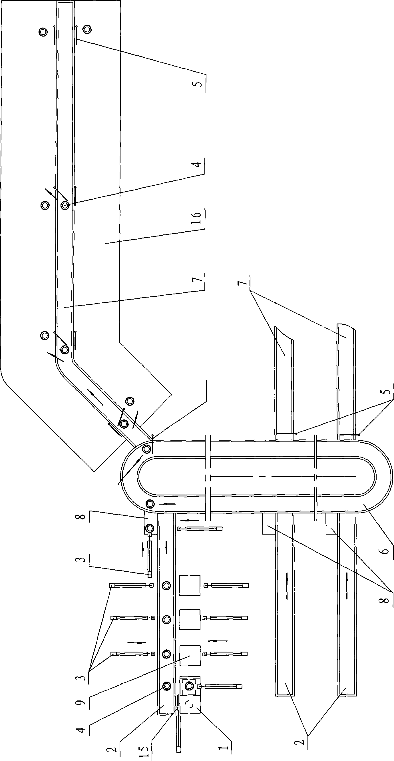 Intelligent system for processing and conveying food of automatic dining hall