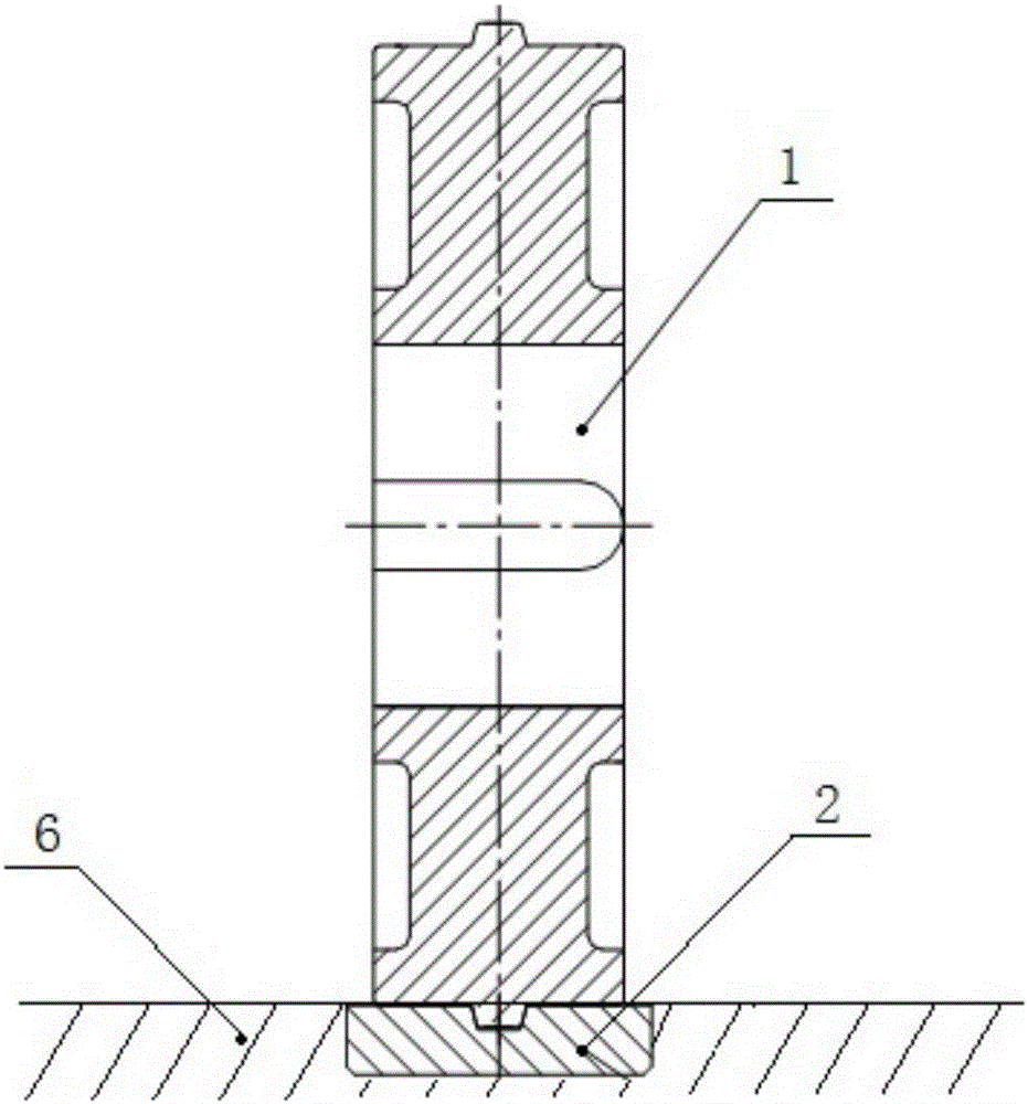 Guide rolling wheel for working table