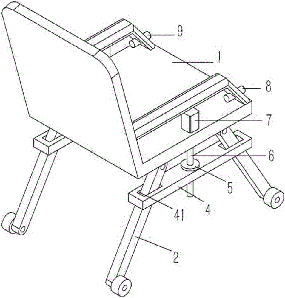 Chair capable of automatically regulating height