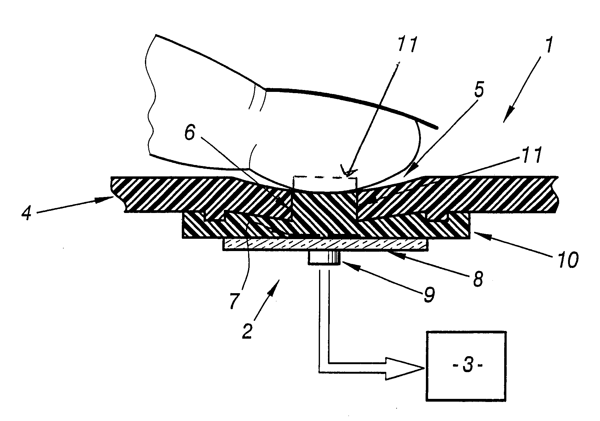 Switch with capacitive control member and pictogram