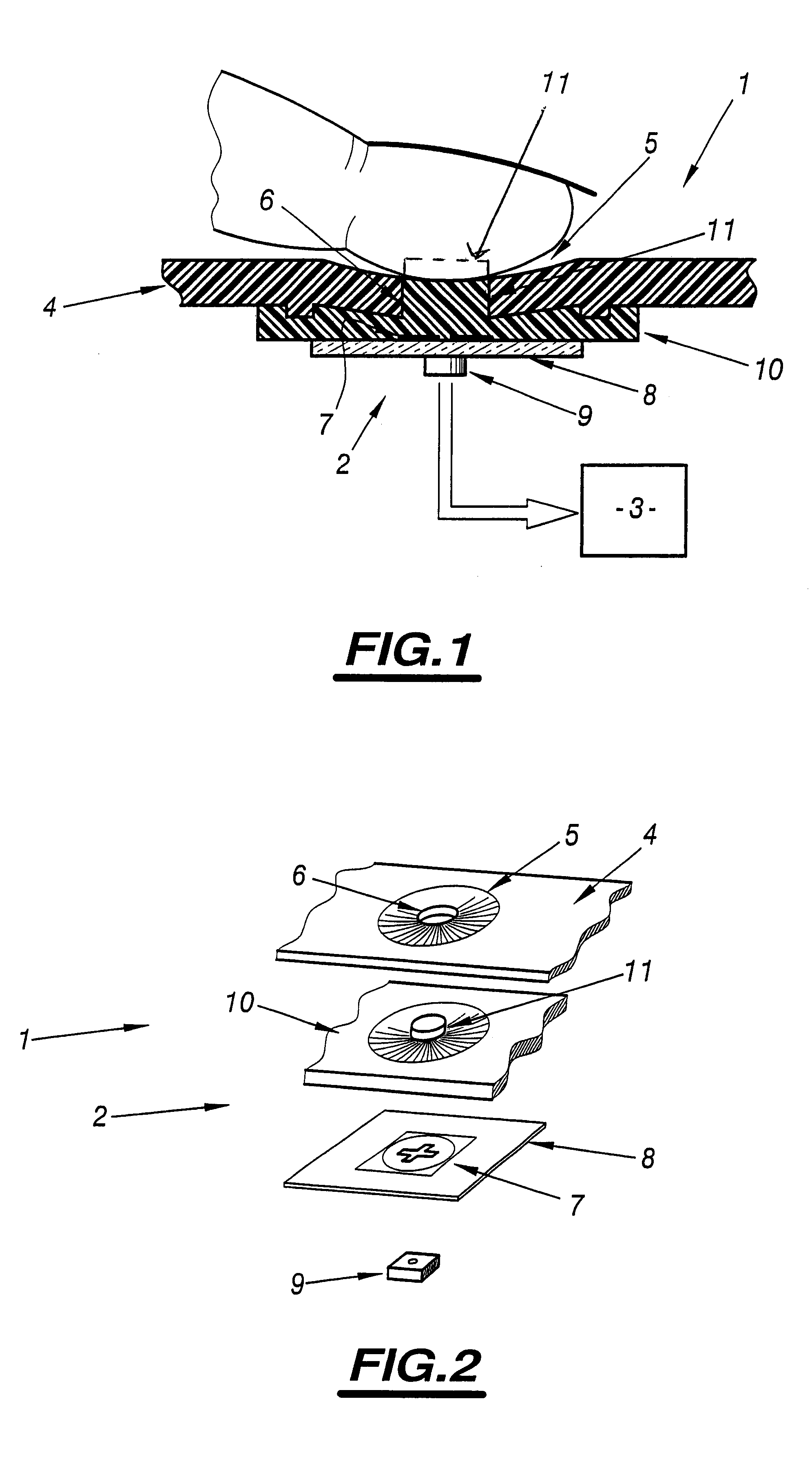 Switch with capacitive control member and pictogram