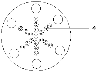 Cavitation organic pollution degradation device provided with dismountable pore plate