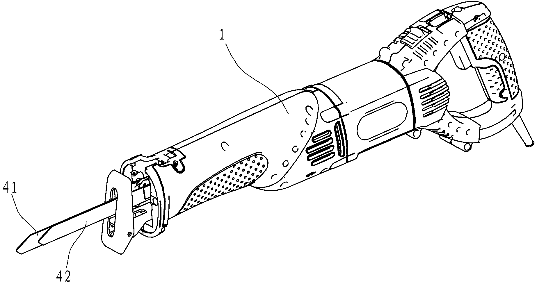 Paired saw blade structure of reciprocating saw