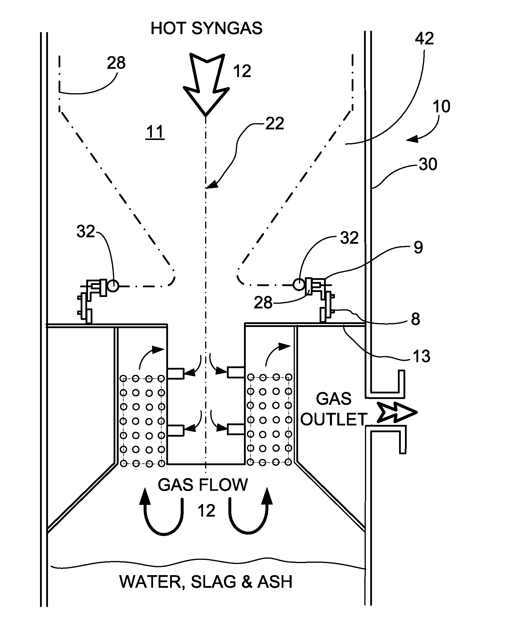 Sealing arrangement with a segmented seal and pressure relief