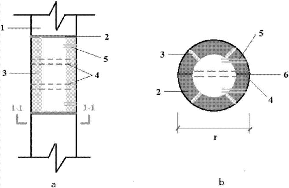 Pre-stress fabricated high-performance circular steel tube concrete pillar-concrete beam node and construction method thereof