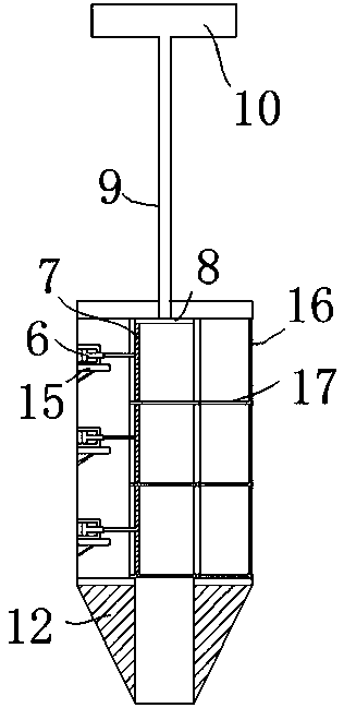 Sampling device for modern agricultural soil detection