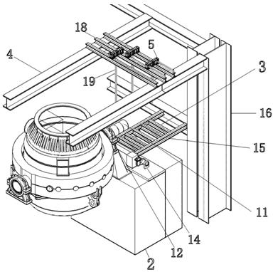 Split installation method of converter tilting speed reducer