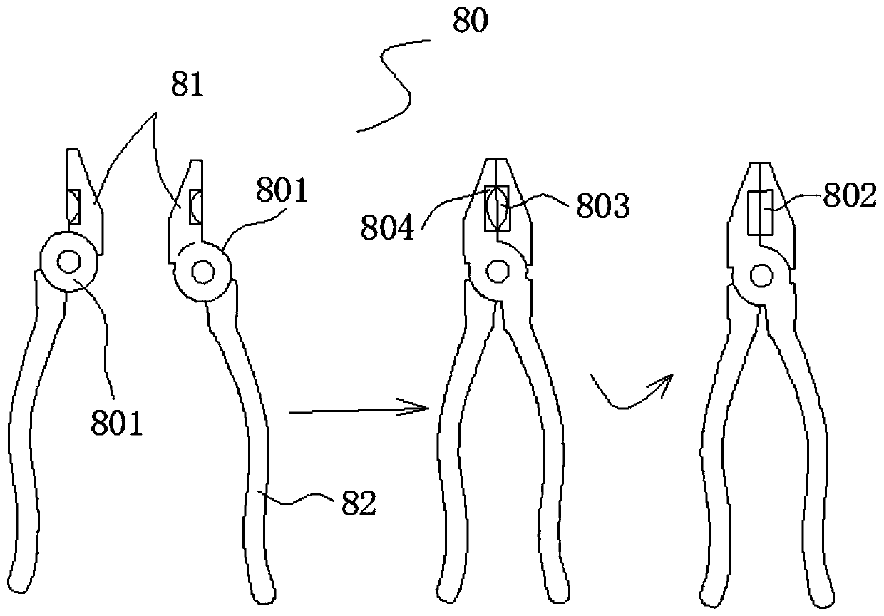 An automatic sorting and unloading mechanism for pliers body processing