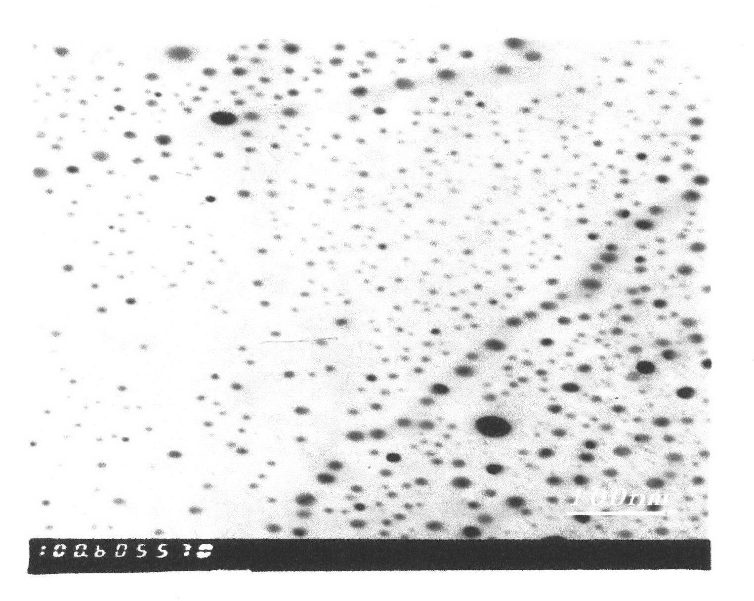 Method for preparing novel large-scale oil-soluble nano silver