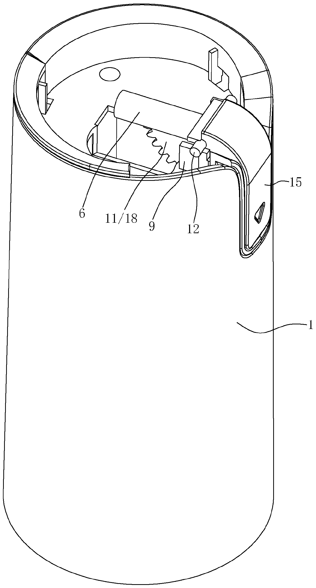 Dustproof electric water pumping device with automatic outward rotating water outlet pipe