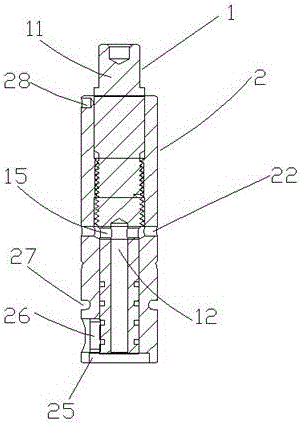 Valve rod assembly on electronic expansion valve