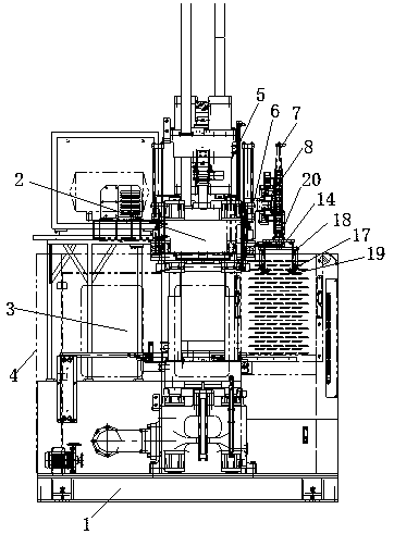 An automatic pick-and-feed hydraulic rubber extrusion molding machine