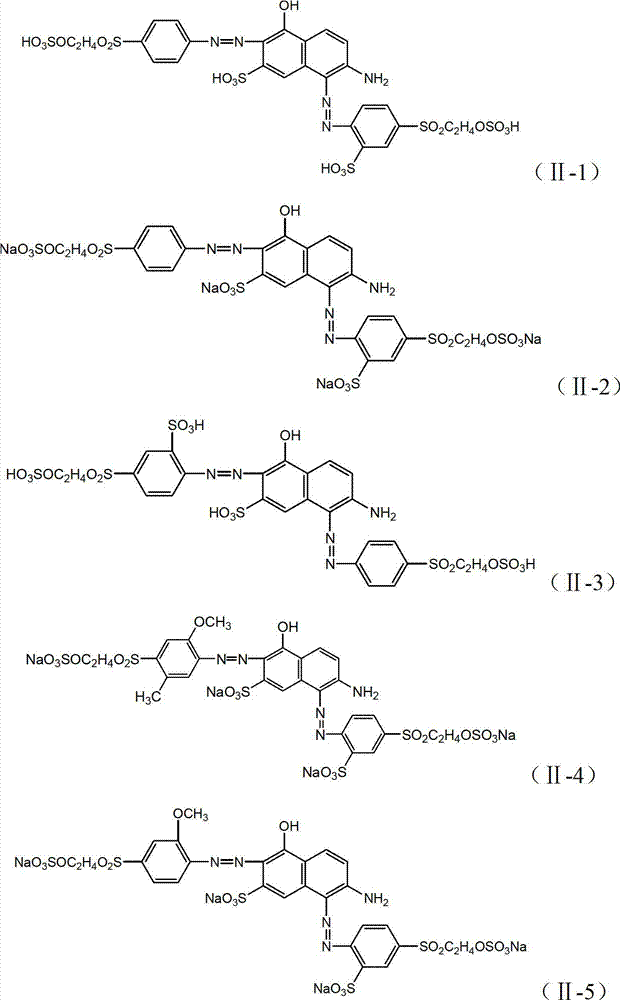 Active black dye composition