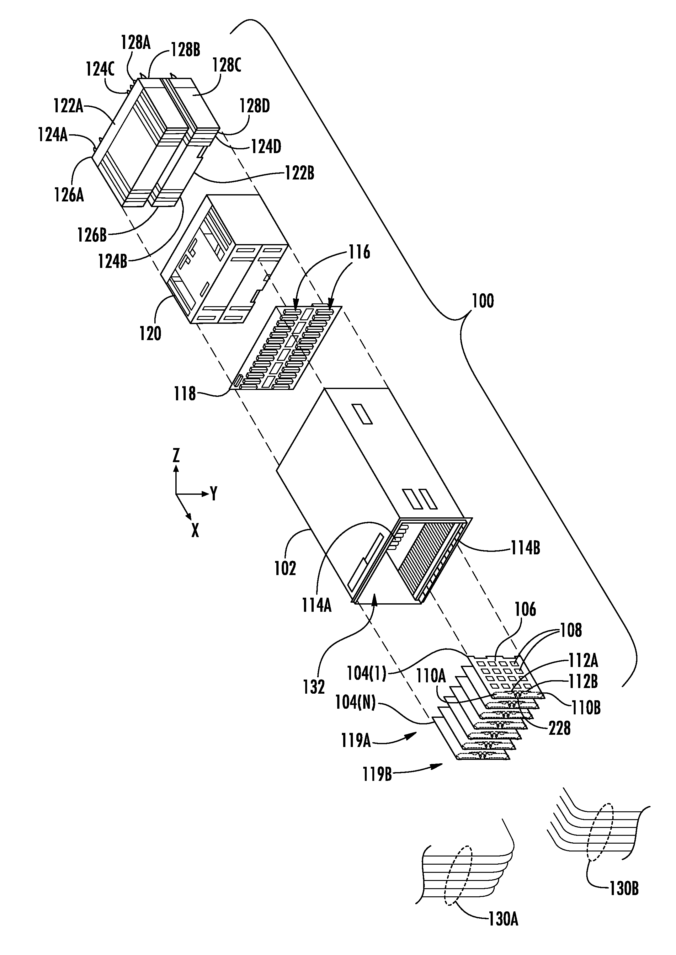 Modular enclosure elements employing cams forming detent features with latches