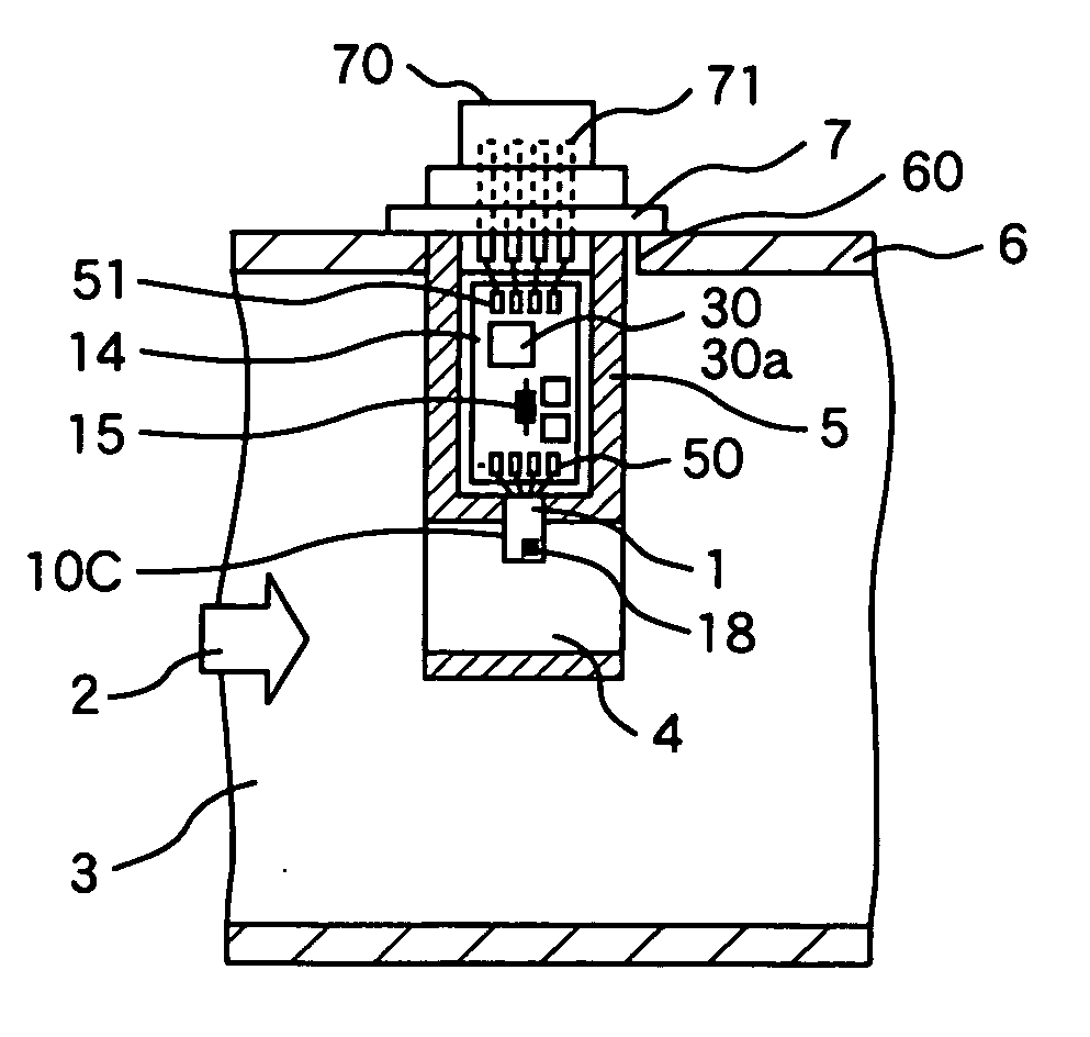 Thermal airflow meter