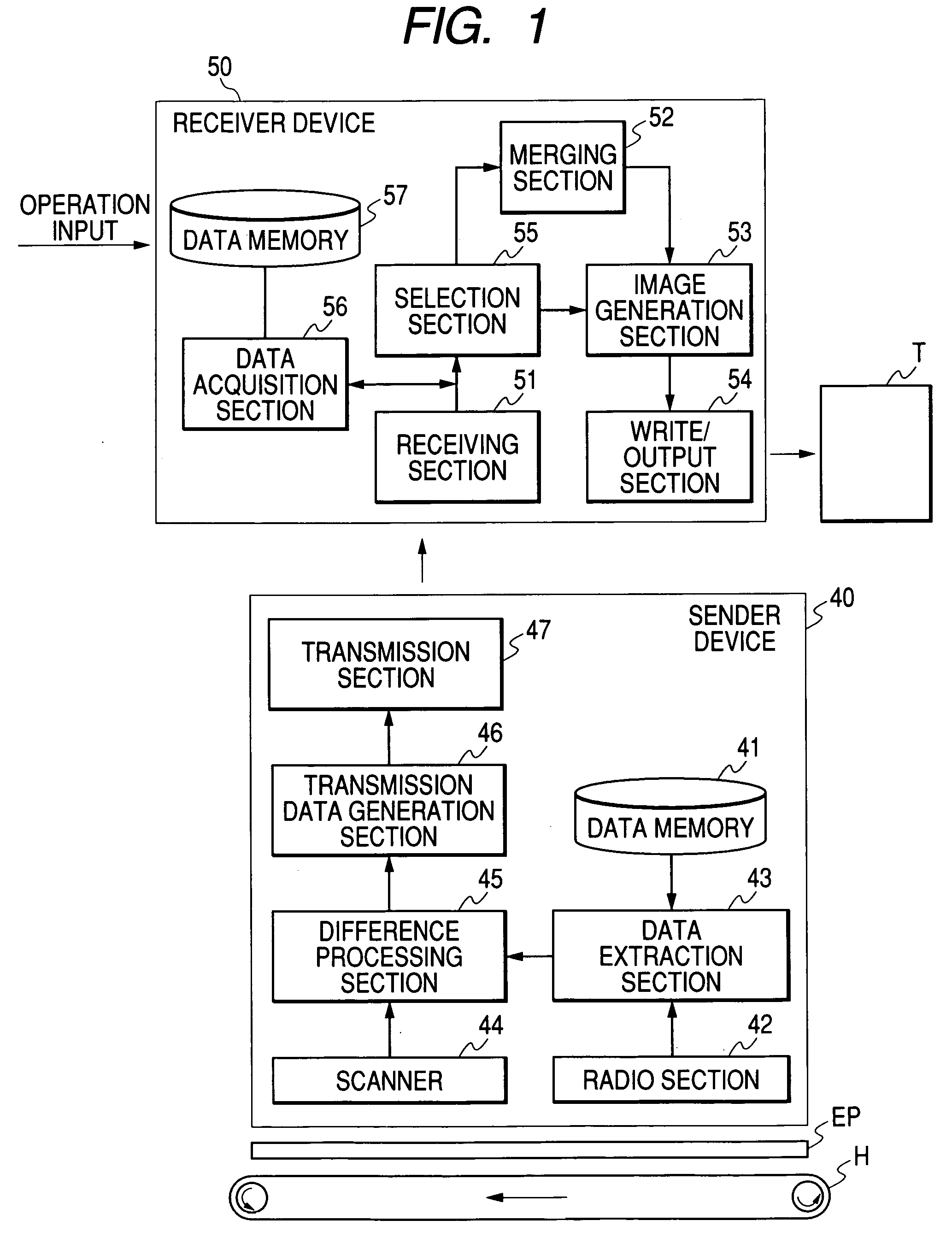 Information processing device, data communication system and information processing method