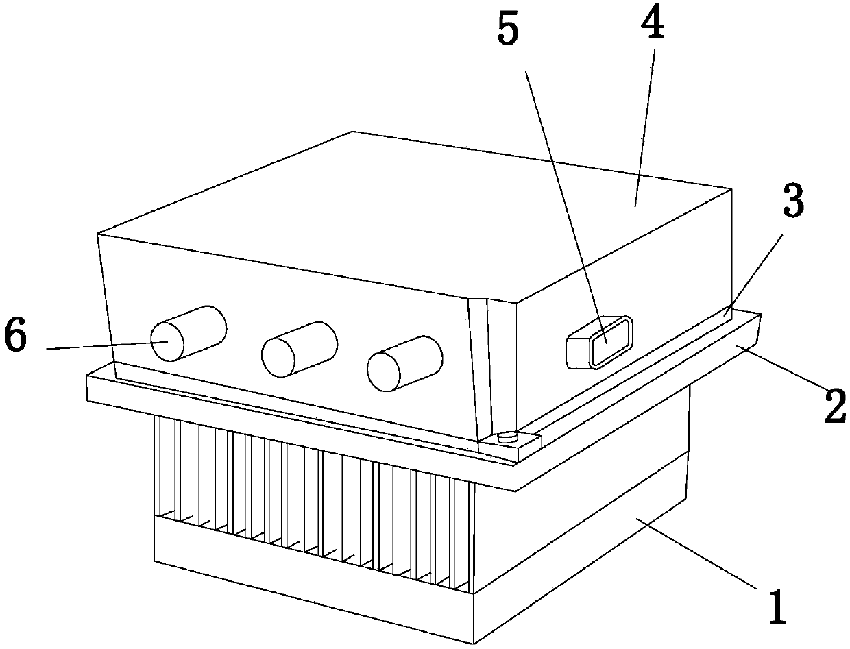 Low-voltage control box for new energy automobile