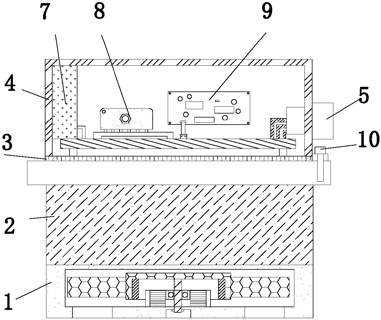 Low-voltage control box for new energy automobile