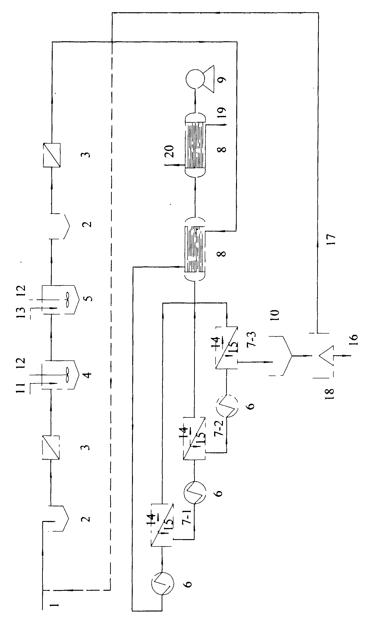 Method for treating wastewater in production of sebacic acid