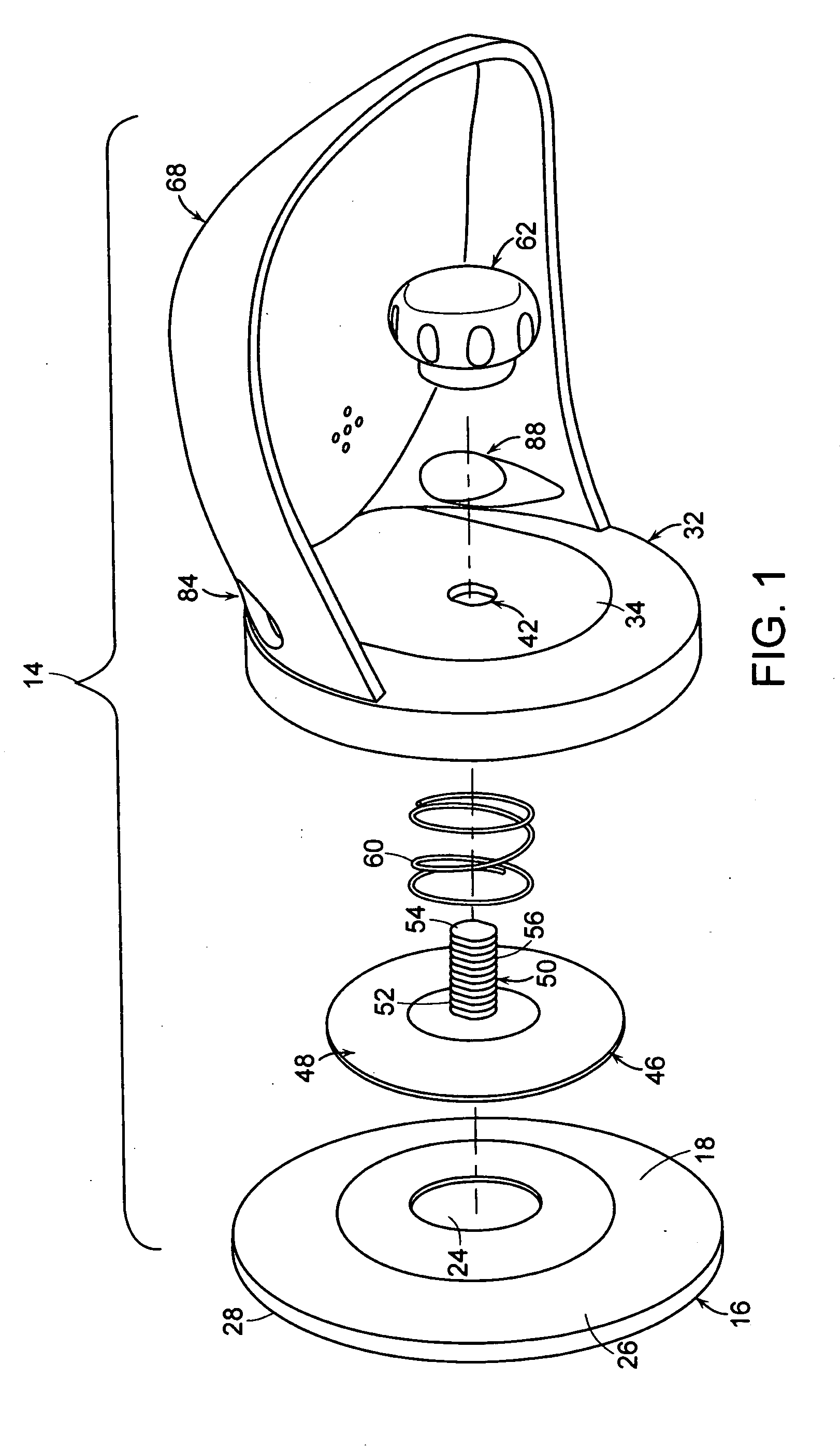 Device for supporting a foot