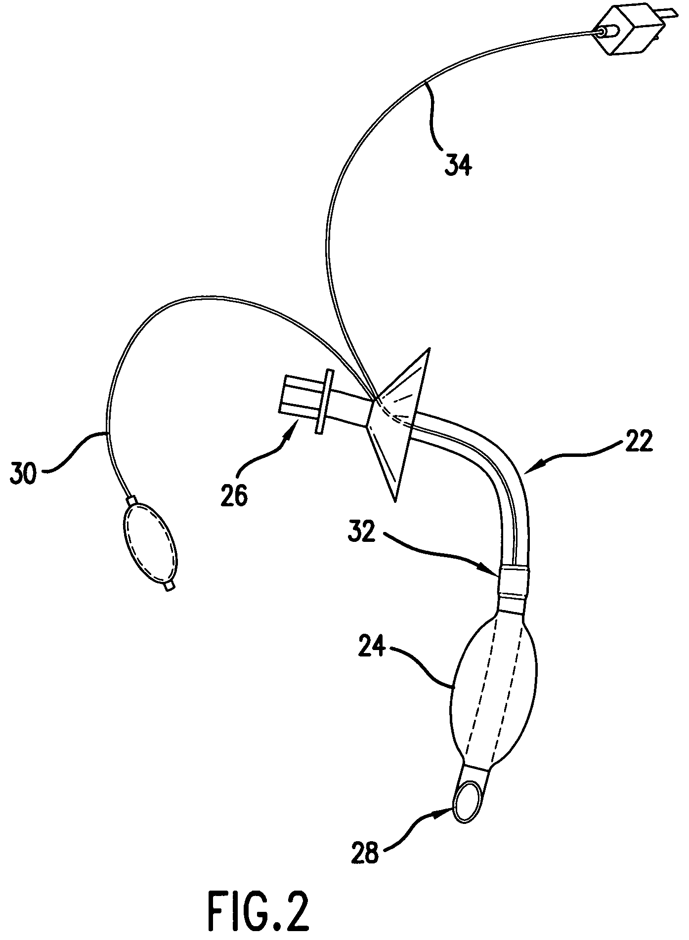 Trachea tube with germicidal light source