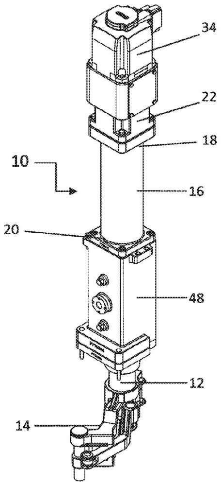 Rotary linear mechanism for glassware forming machine