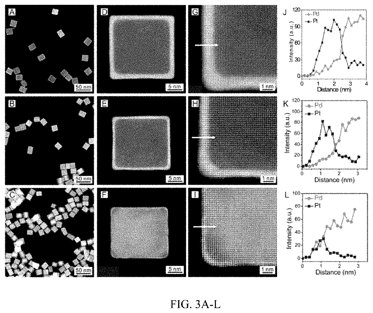 Layered platinum on freestanding palladium nano-substrates for electrocatalytic applications and methods of making thereof