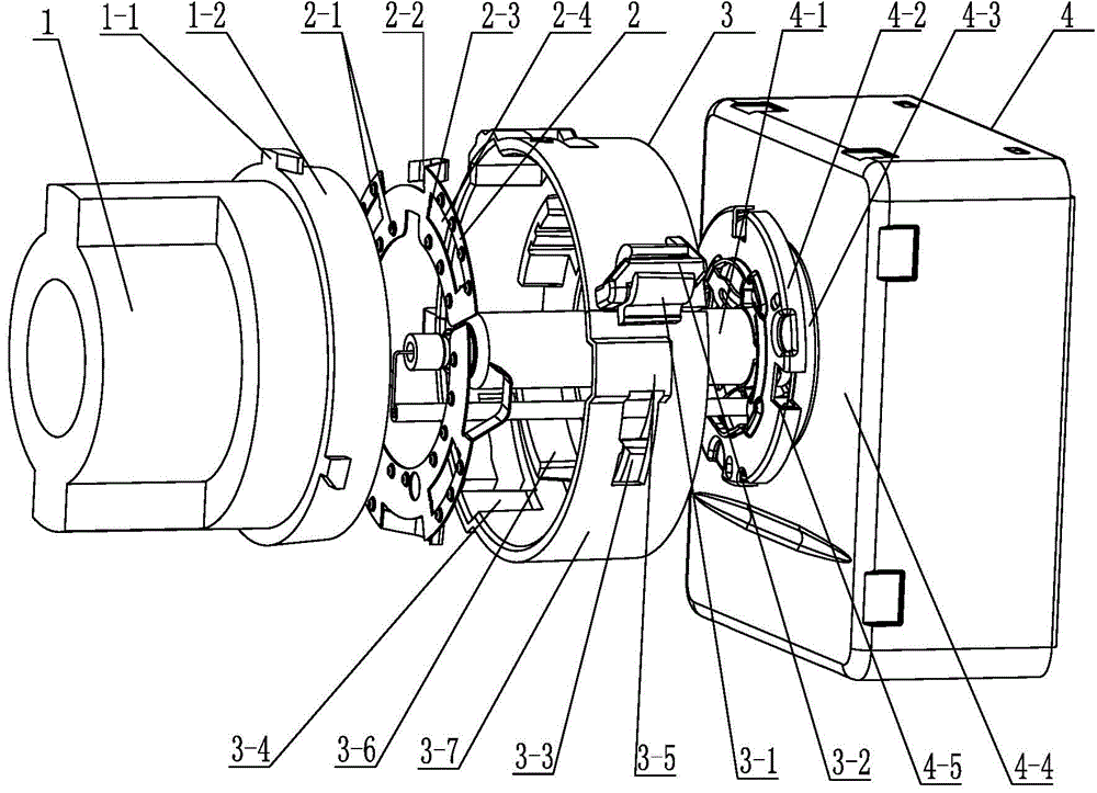 Fixing structure for automotive headlamp xenon bulb