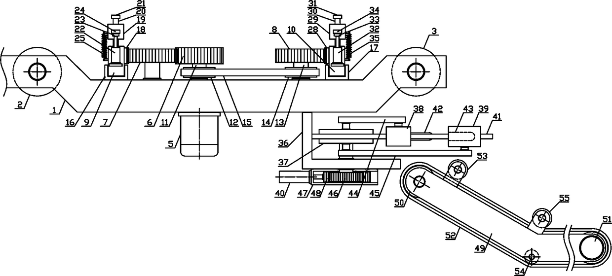 Grey cloth drafting cutting mechanism