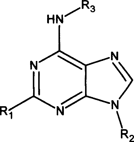 Adenine kind derivative and its synthesis method