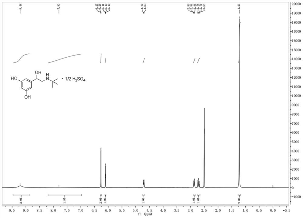 A kind of preparation method of terbutaline sulfate