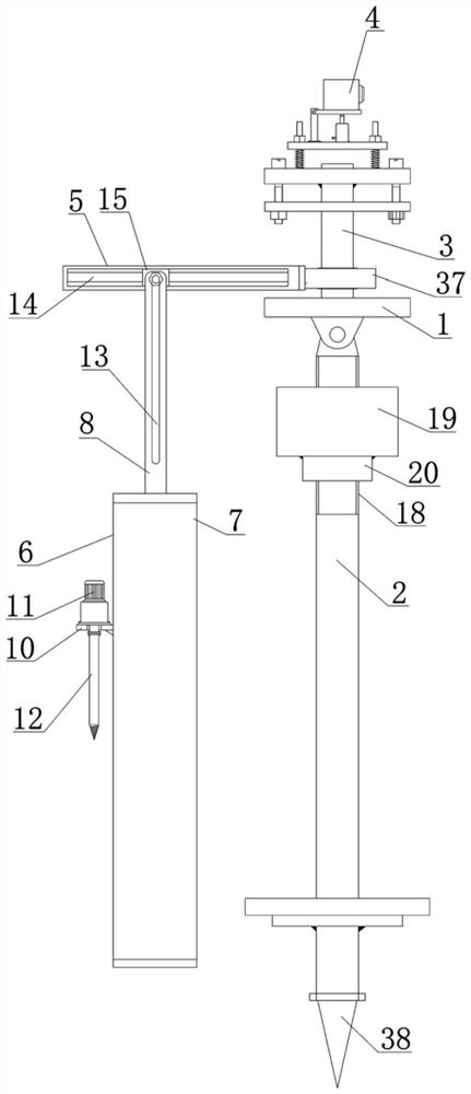 Field geographic information surveying and mapping equipment and measuring method thereof