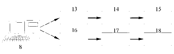 Online detection method and device for laser injury in optical component body