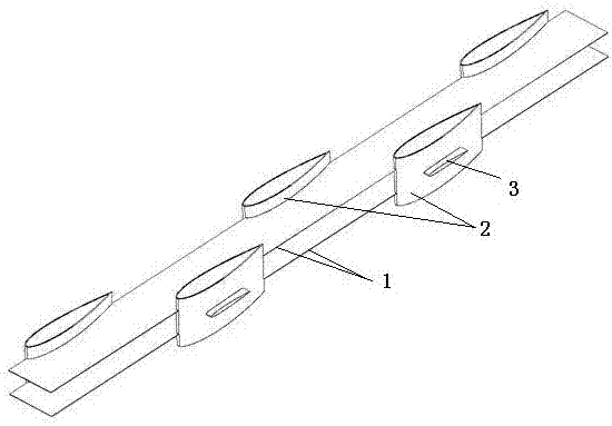 Wing heat tube type radiator structure for engineering vehicle