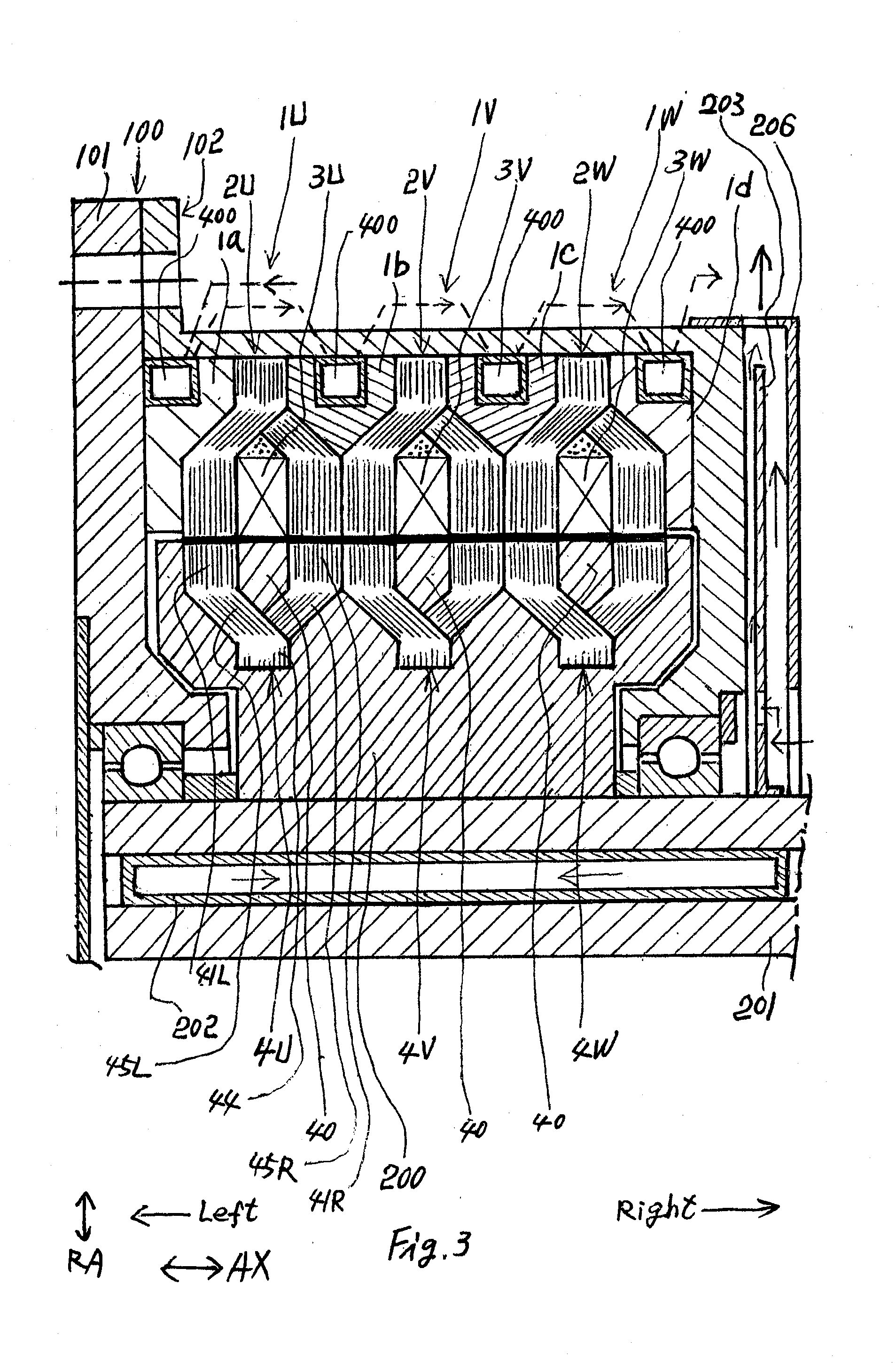 Transverse flux machine apparatus