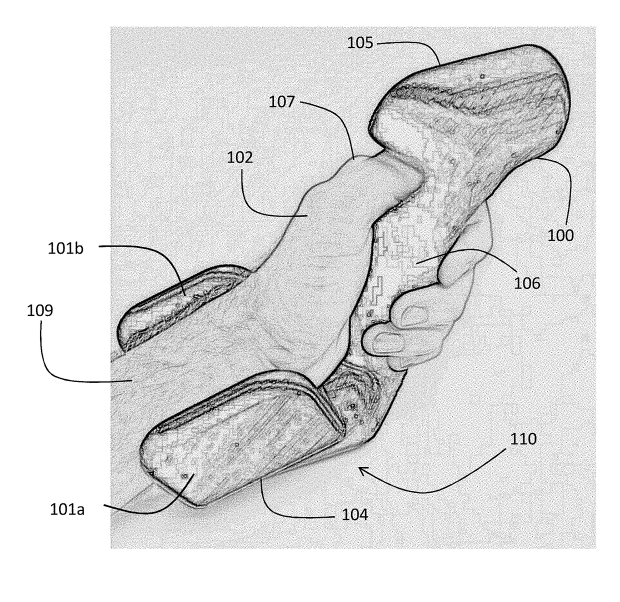 Handheld physiological sensor