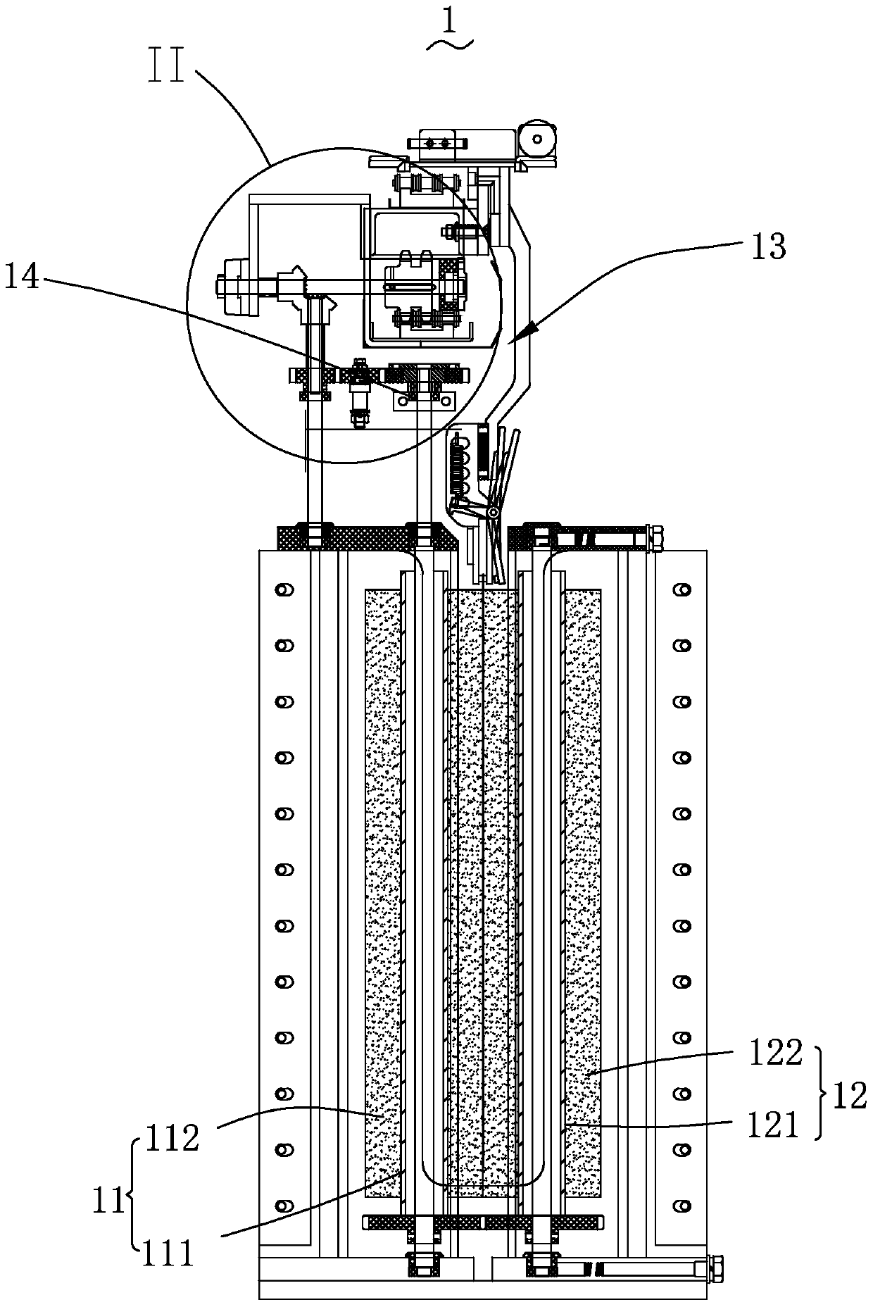 Squeeze roller device