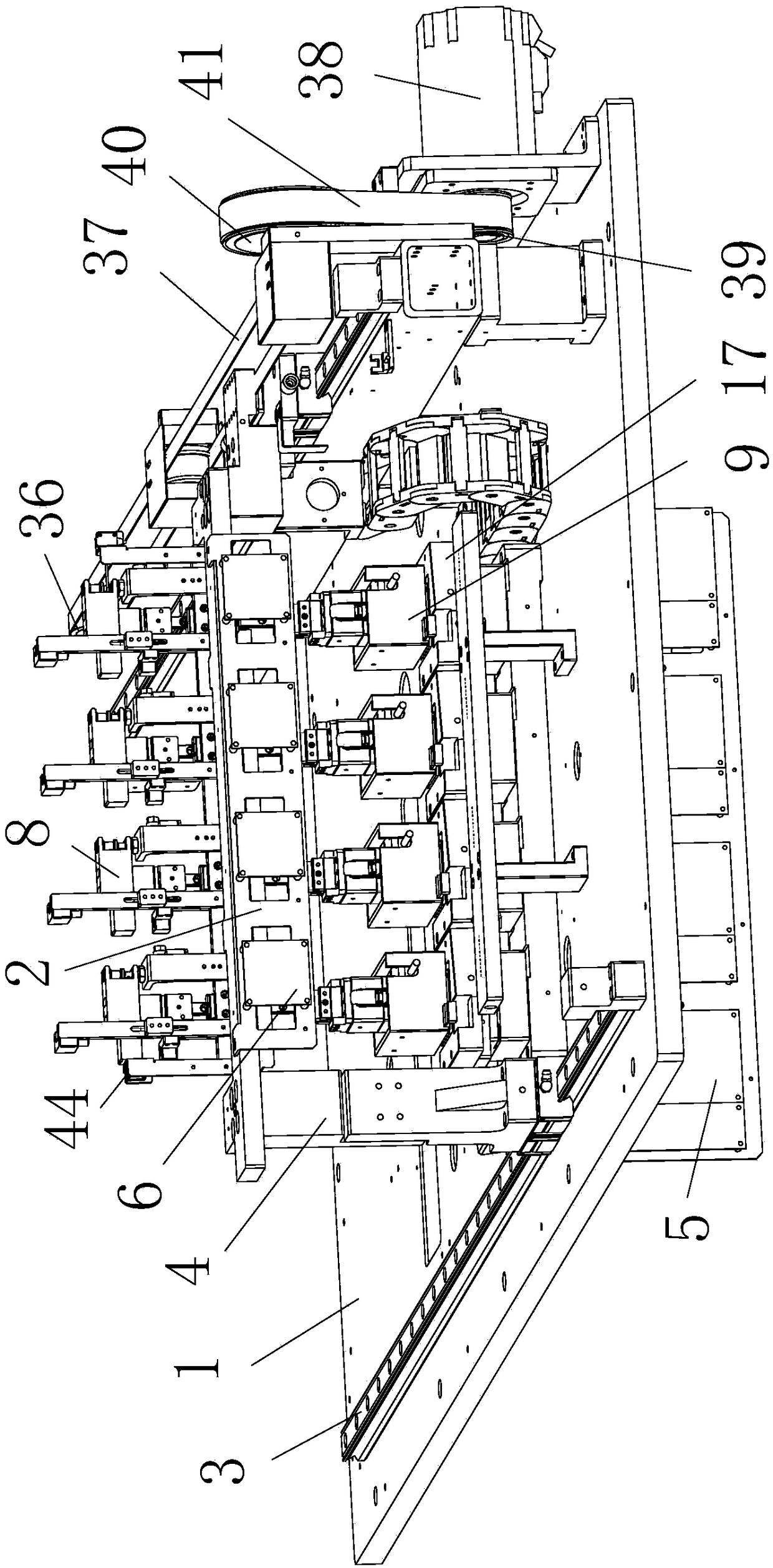 Optical fingerprint identification module detection device and detection method