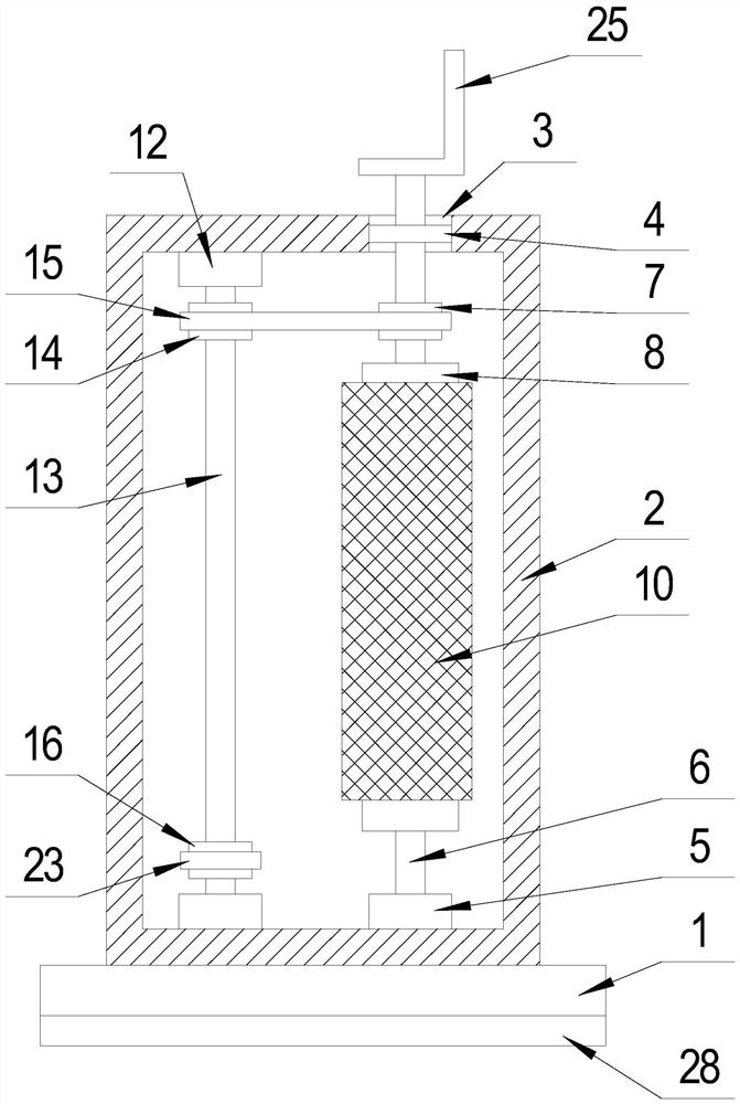 A construction dust-proof guardrail with self-cleaning function