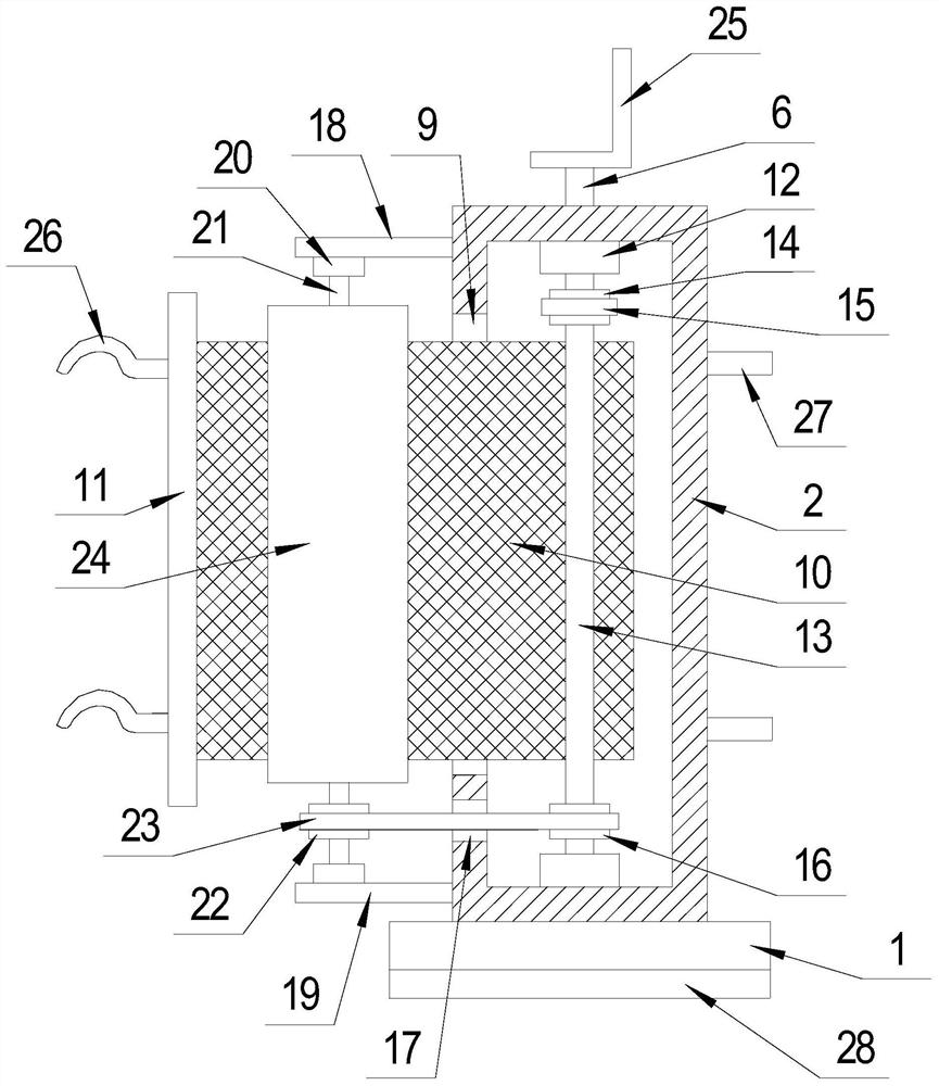 A construction dust-proof guardrail with self-cleaning function