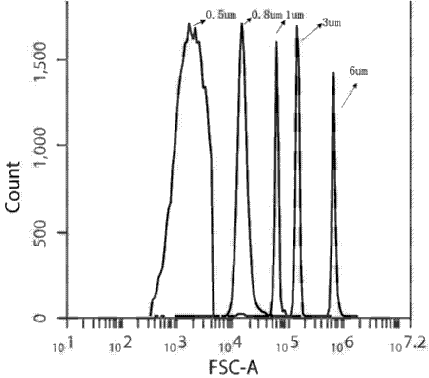 Method for measuring sizes of heterotrophic bacteria in shallow lake based on flow cytometry